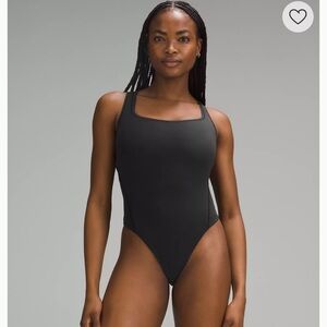 Lululemon black square neck bodysuit